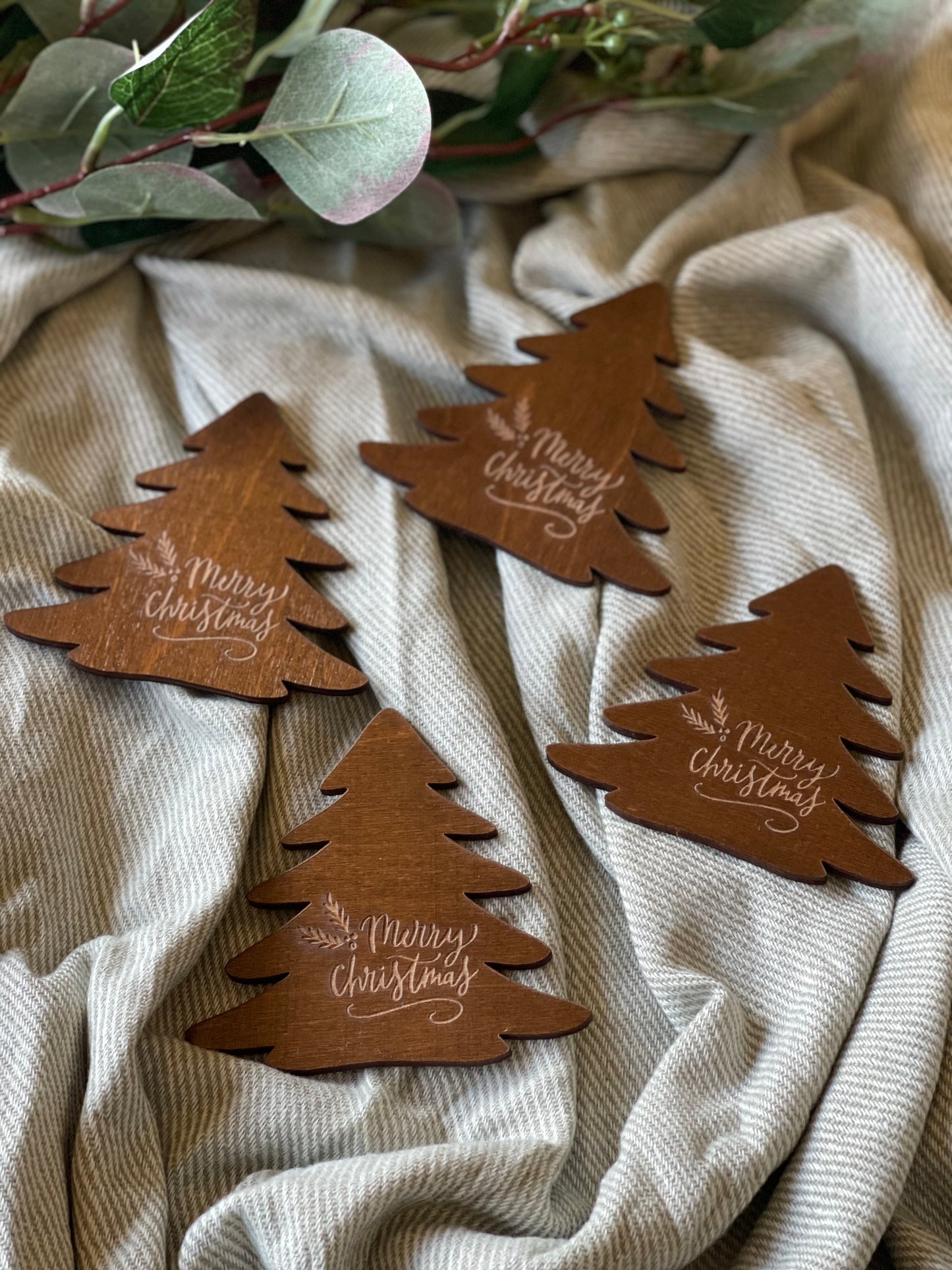 4-in-1 Christmas Trees Coasters