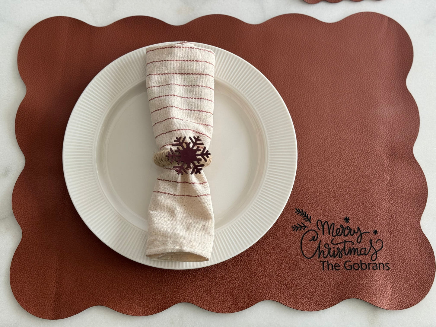 Holiday Scallop Placemats