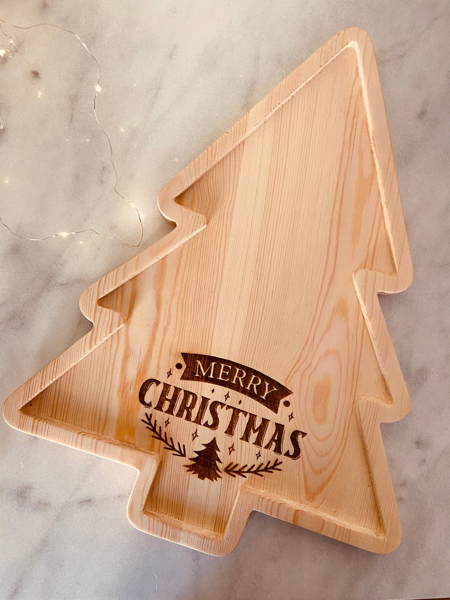 The wooden tree platter
