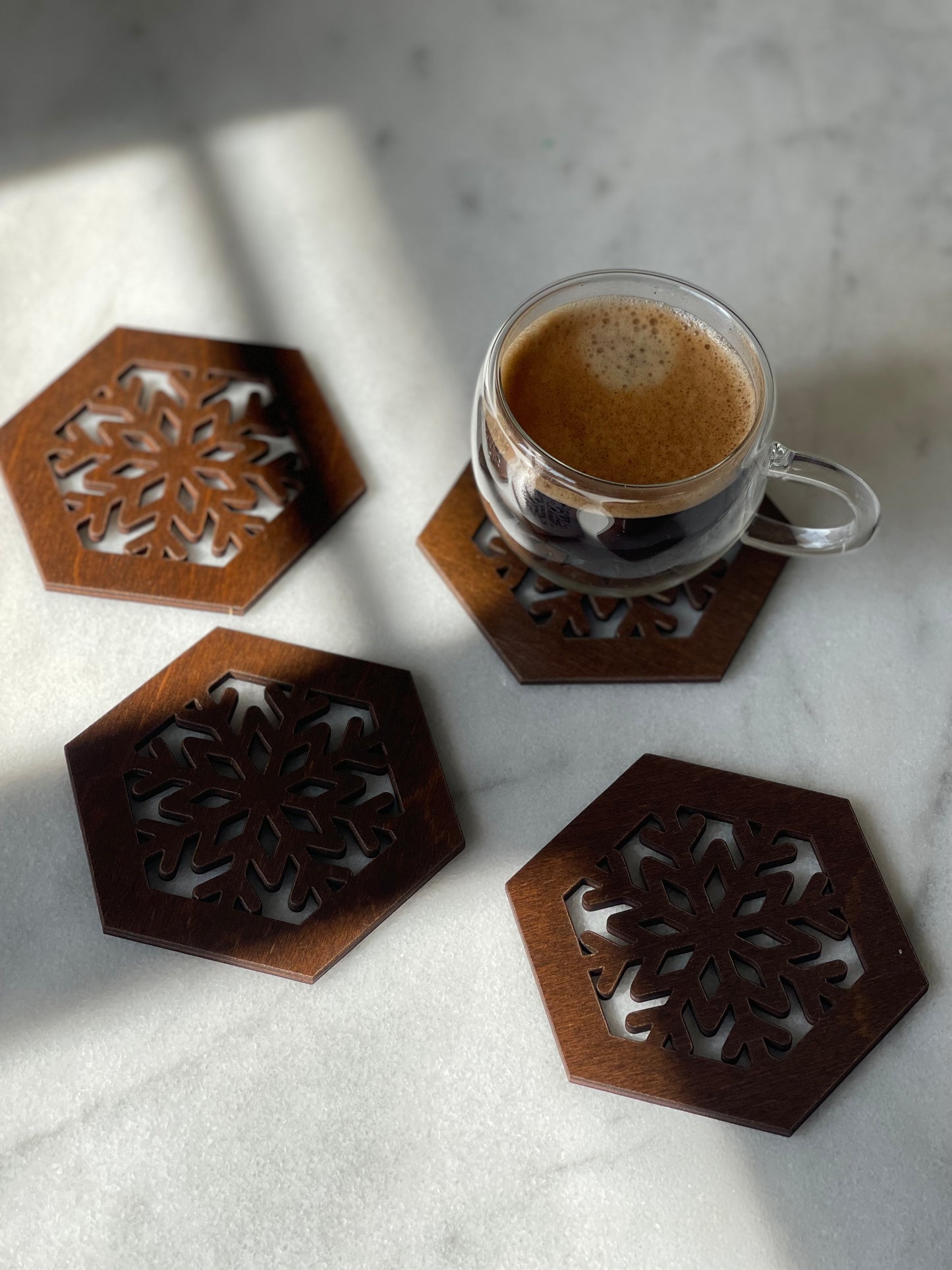 Special snowflake coasters