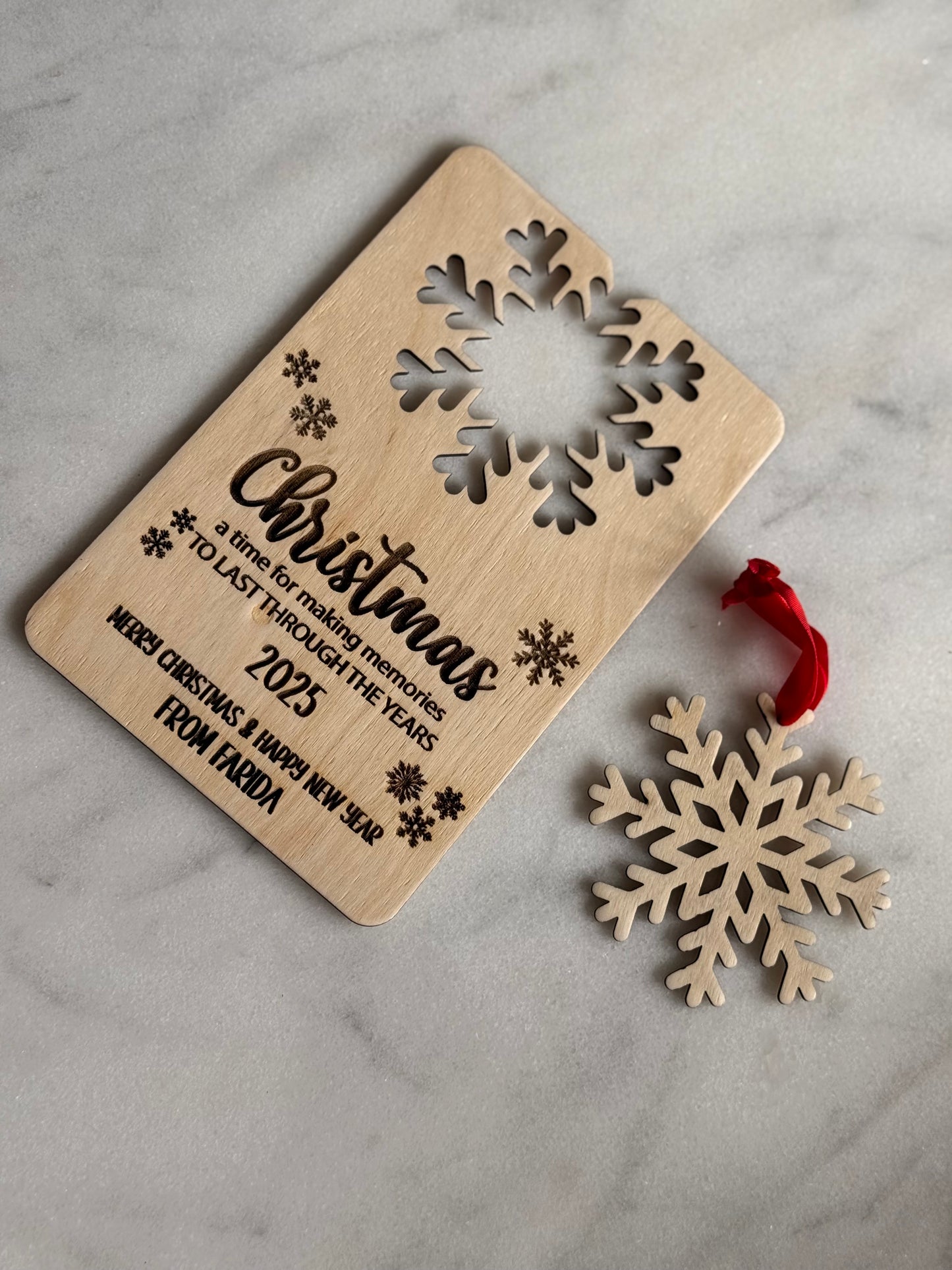 Snowflake Christmas Card