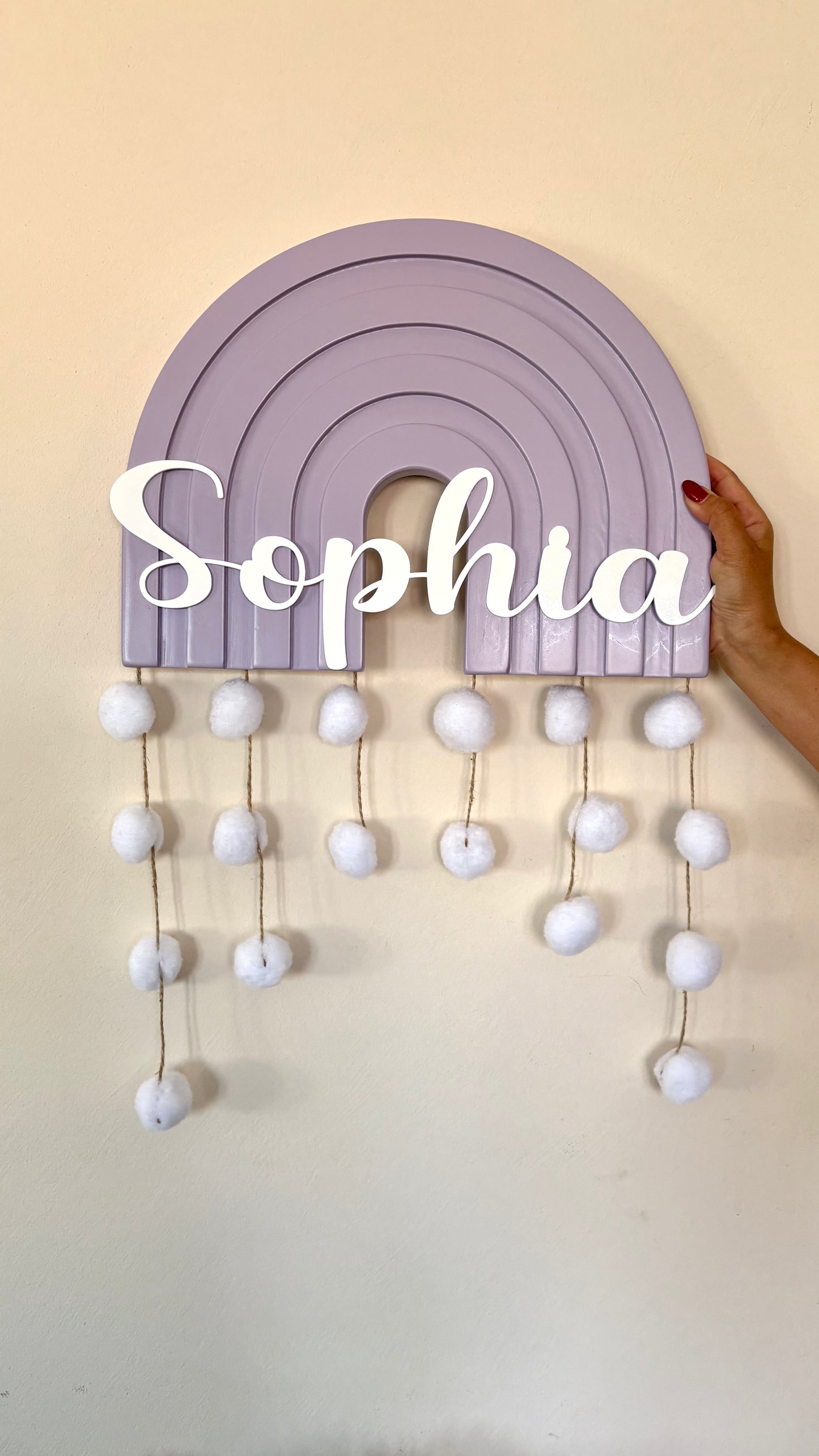 Pom-pom Rainbow Name