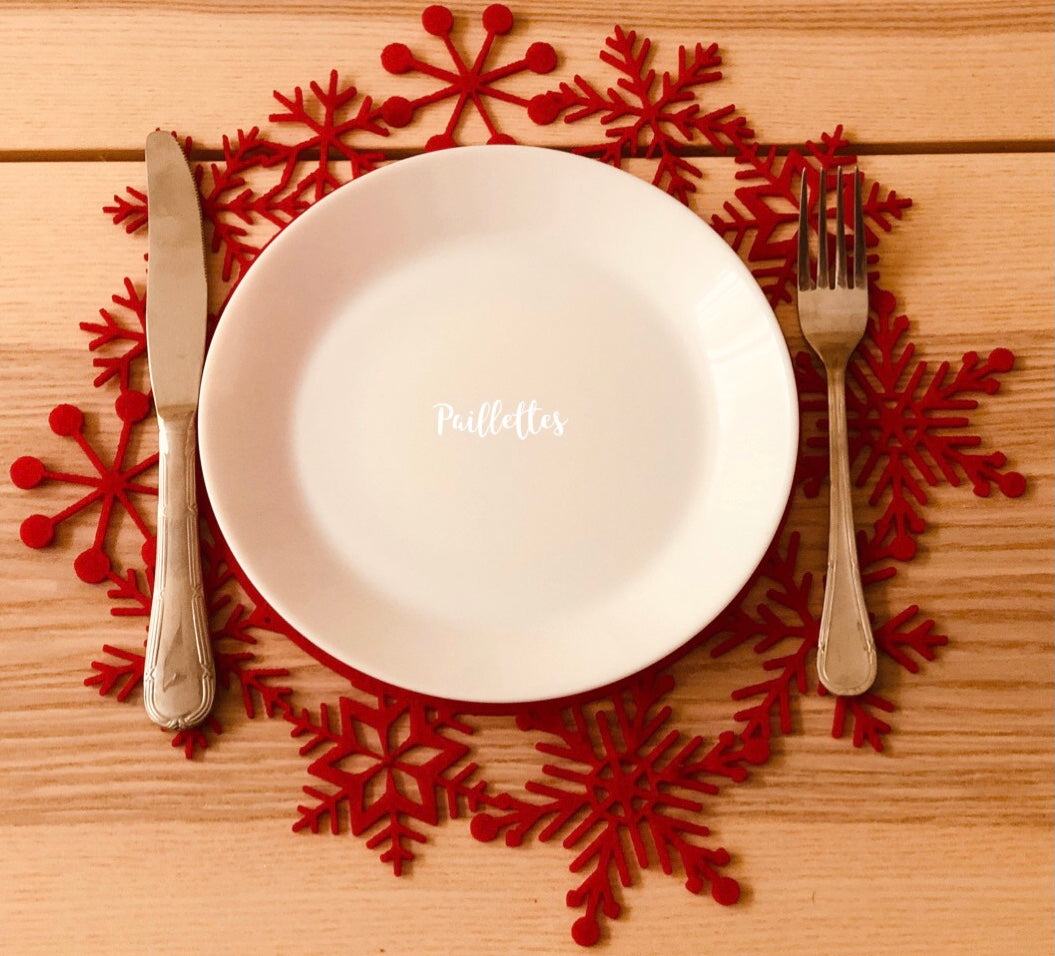 Snowflake Sparkle Placemats