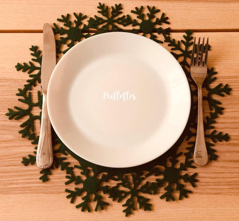 Snowflake Sparkle Placemats