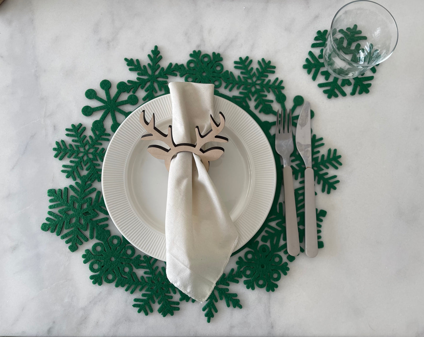 Snowflake Sparkle Placemats