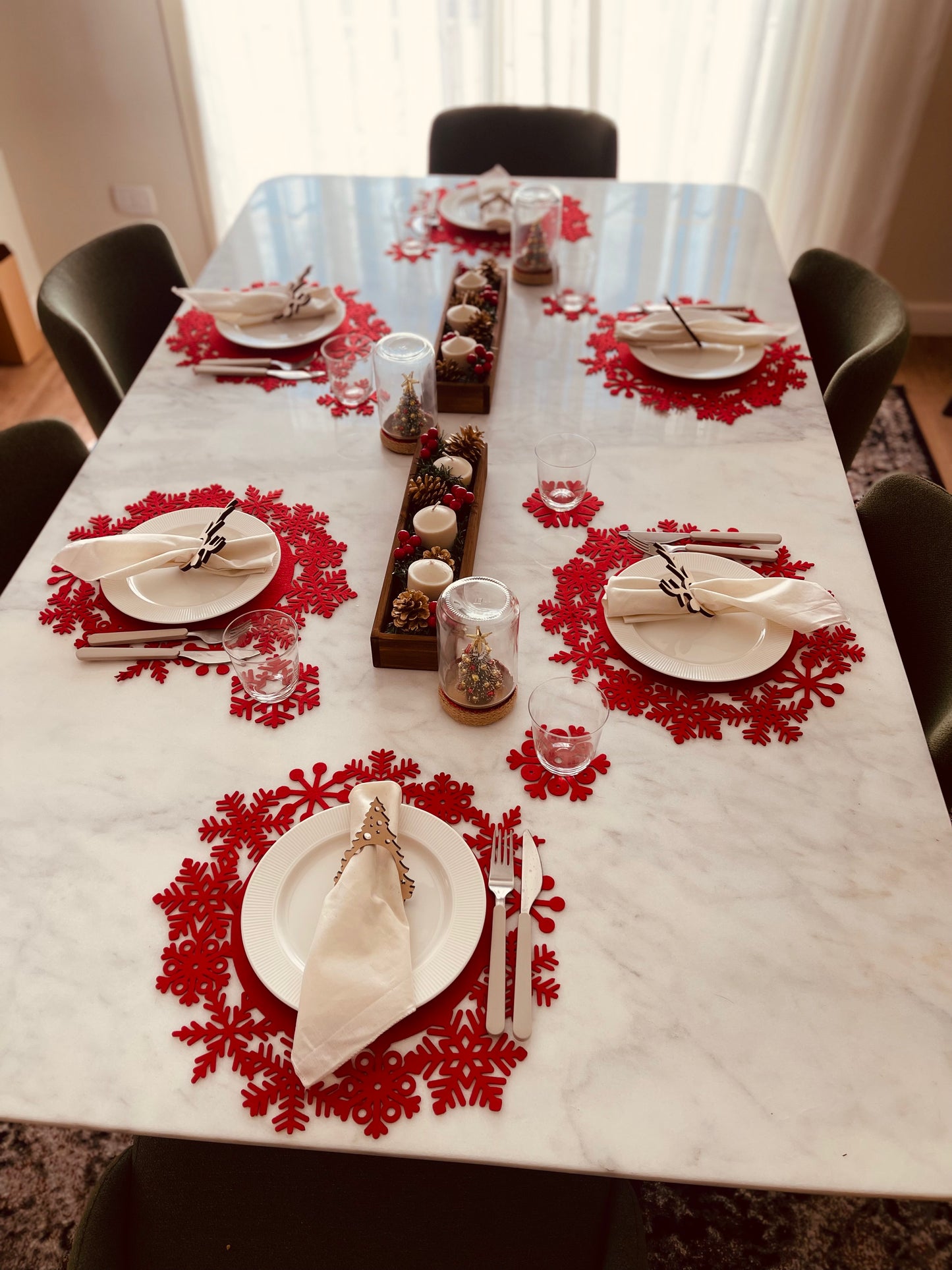 Snowflake Sparkle Placemats