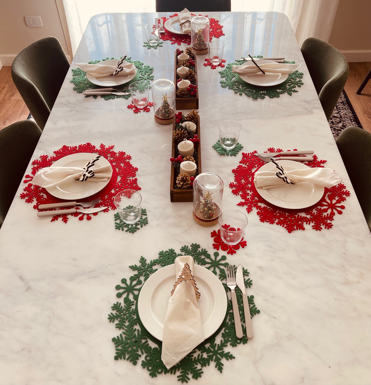 Snowflake Sparkle Placemats