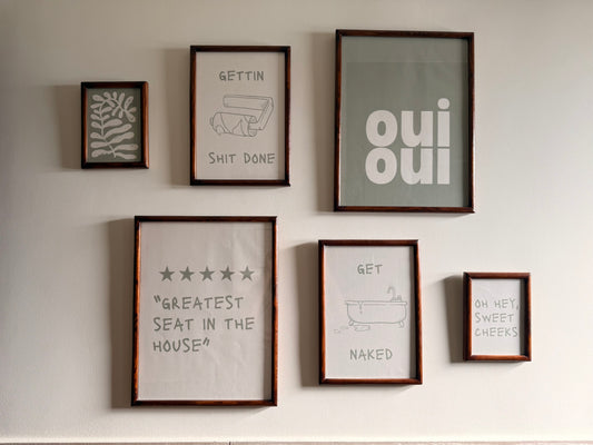Bathroom Talk Art Set