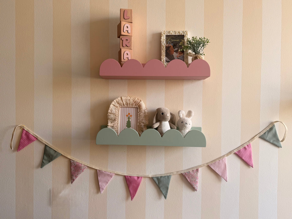 Little Bunting Garland – Handmade Fabric Wall Decor
