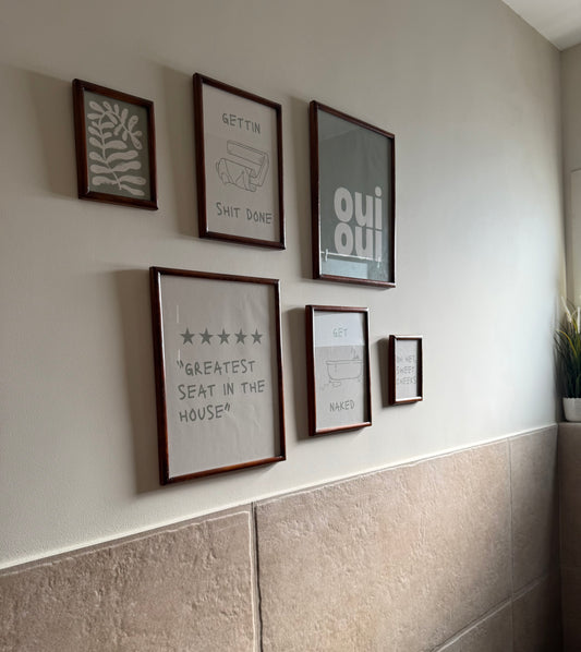 Bathroom Talk Art Set