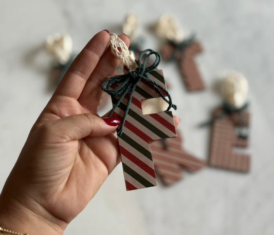 Letter Charm Ornaments