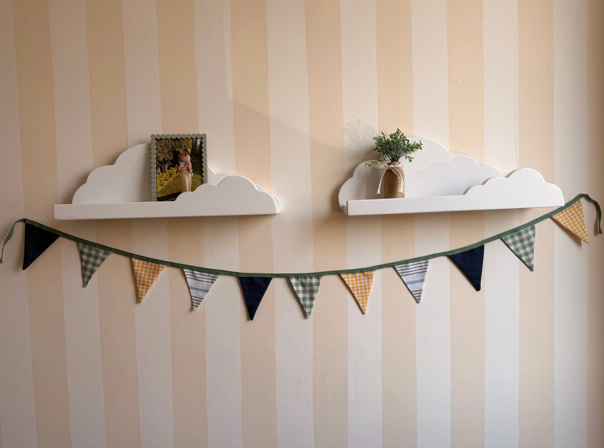 Little Bunting Garland – Handmade Fabric Wall Decor