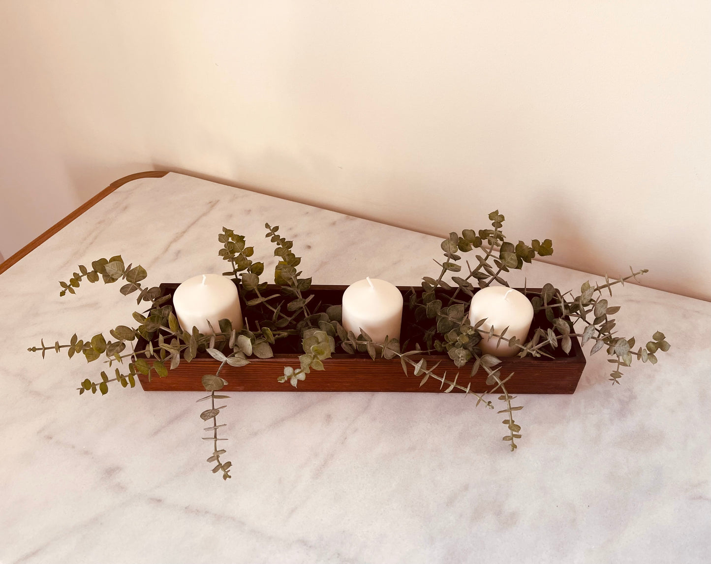 Rustic Candles Tray