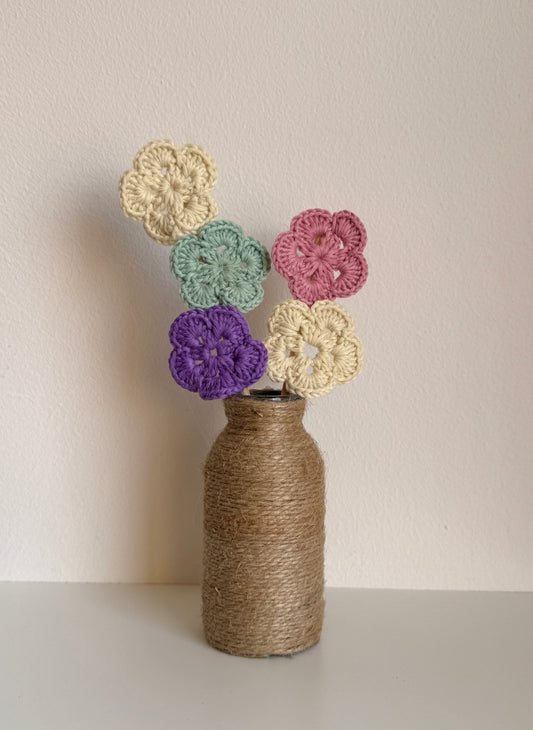 Crochet Bloom Vase