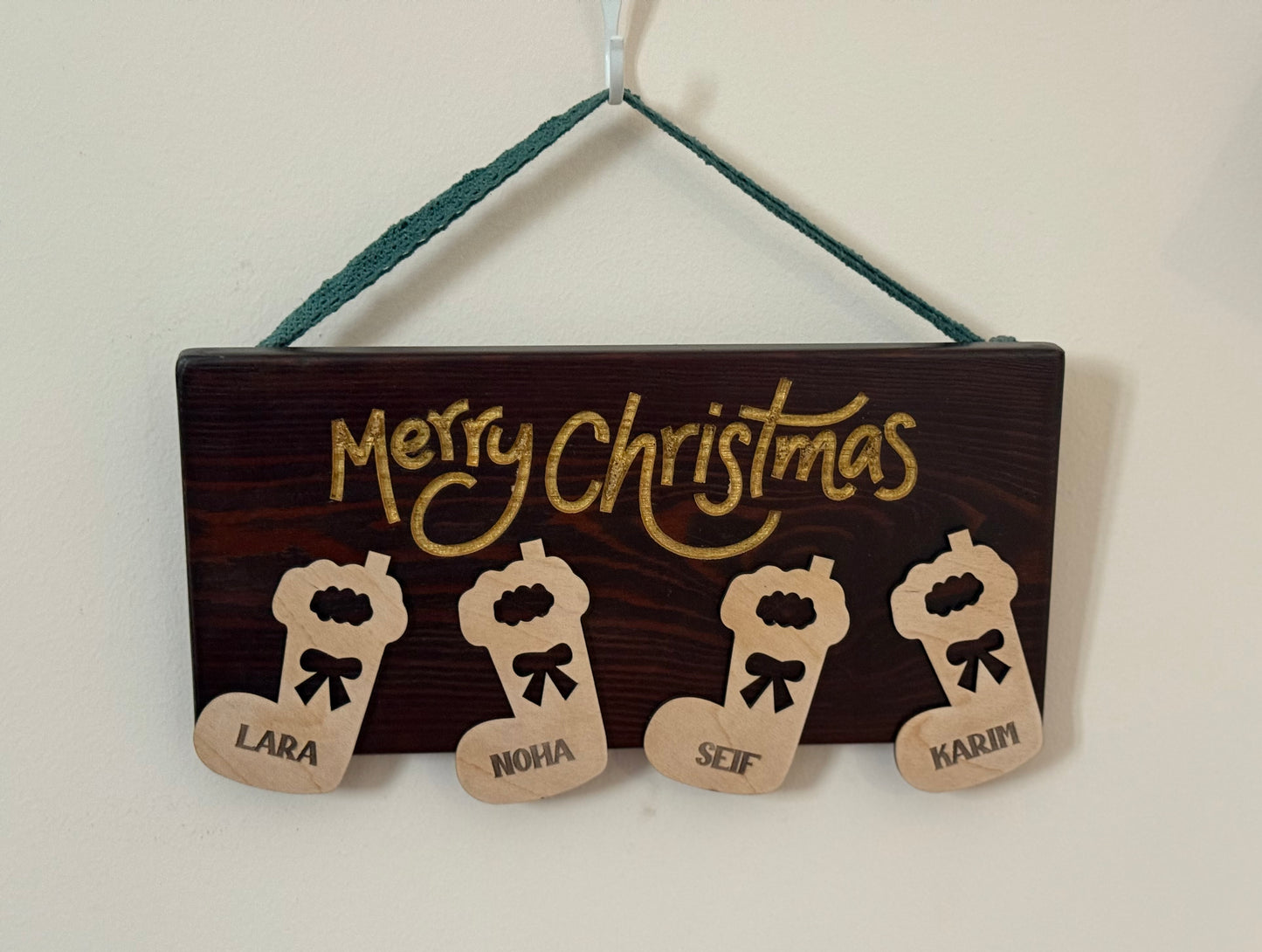 Family Stockings Plaque