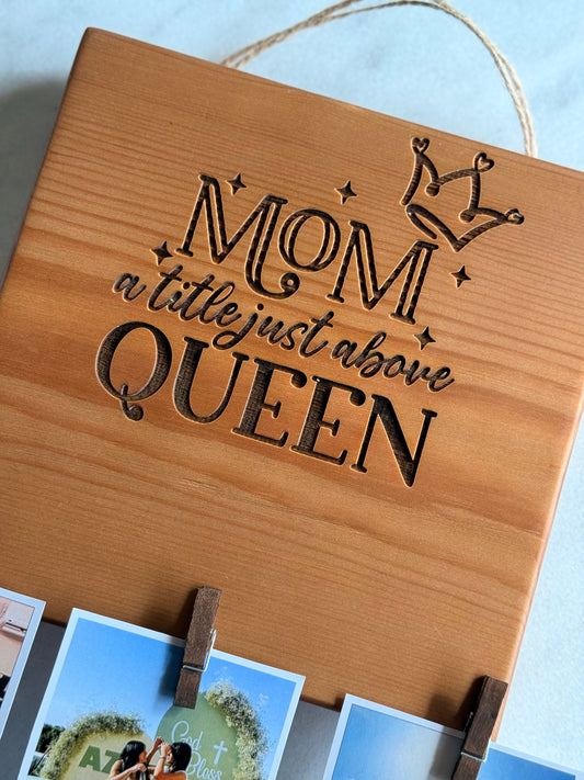 Crowned Mom Plaque