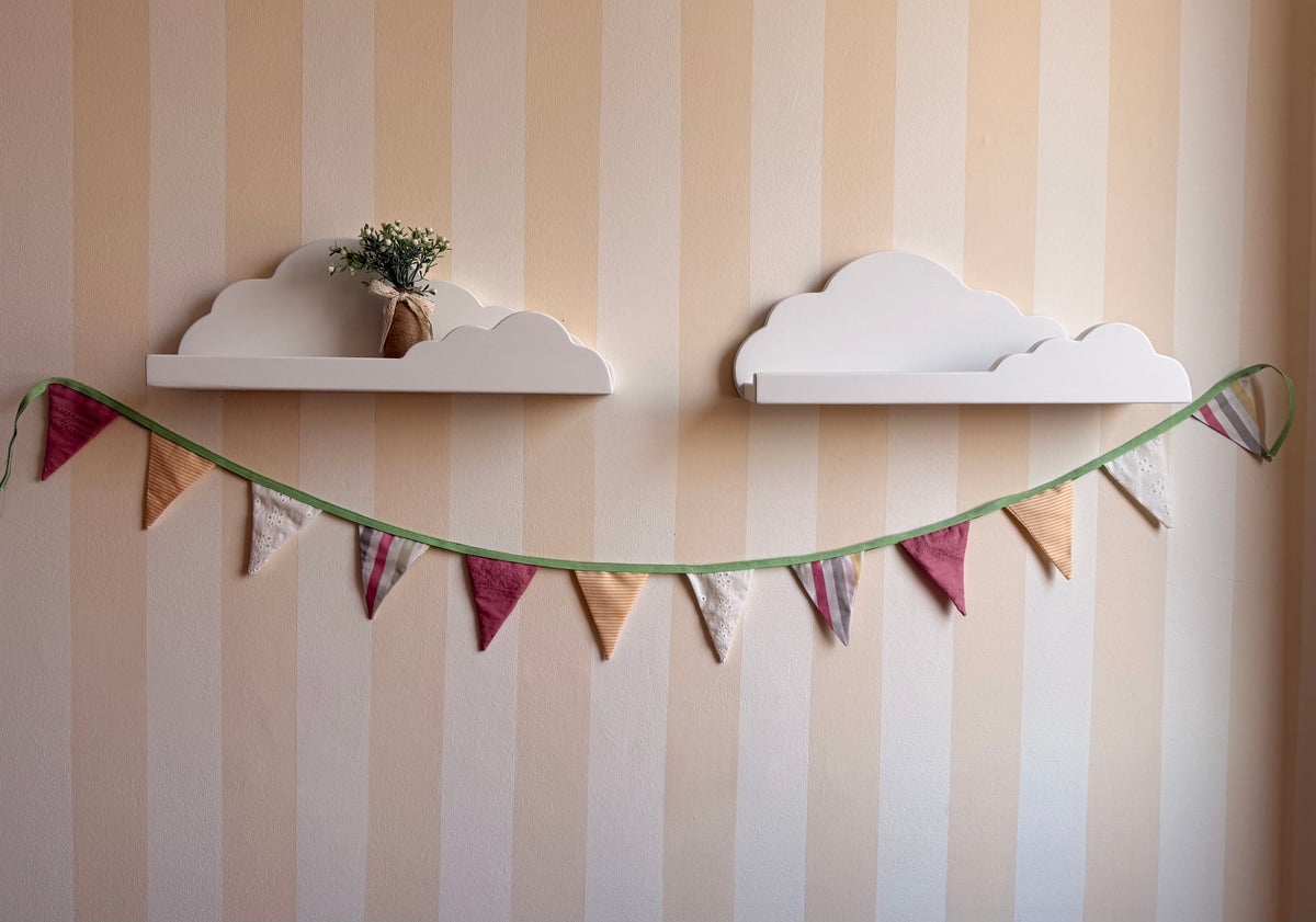 Little Bunting Garland – Handmade Fabric Wall Decor