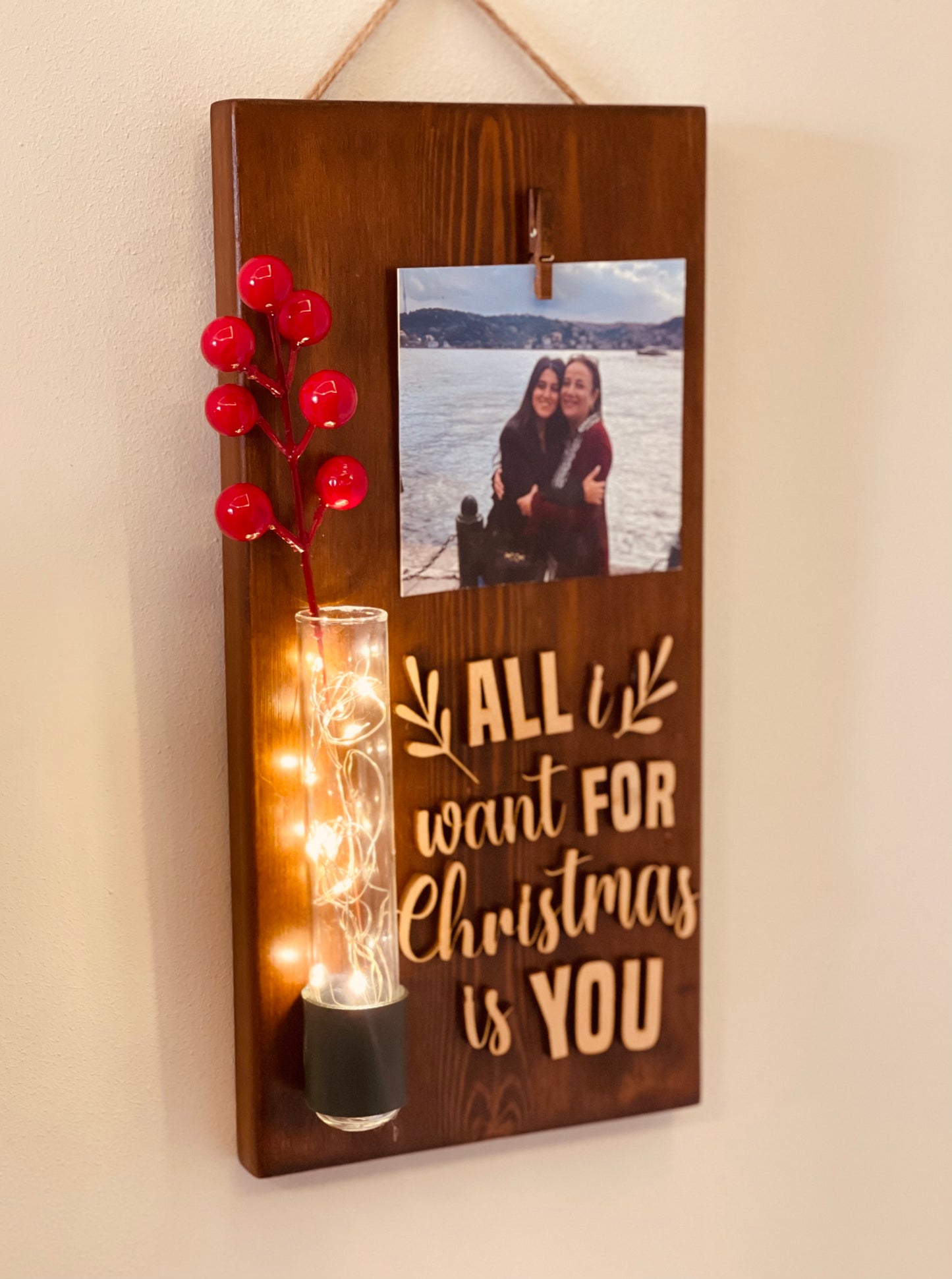 All I want for Christmas Plaque