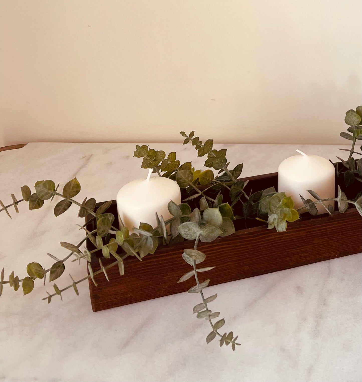 Rustic Candles Tray