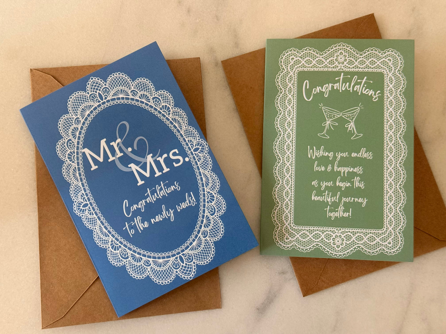 Lace Wishes Greeting Cards