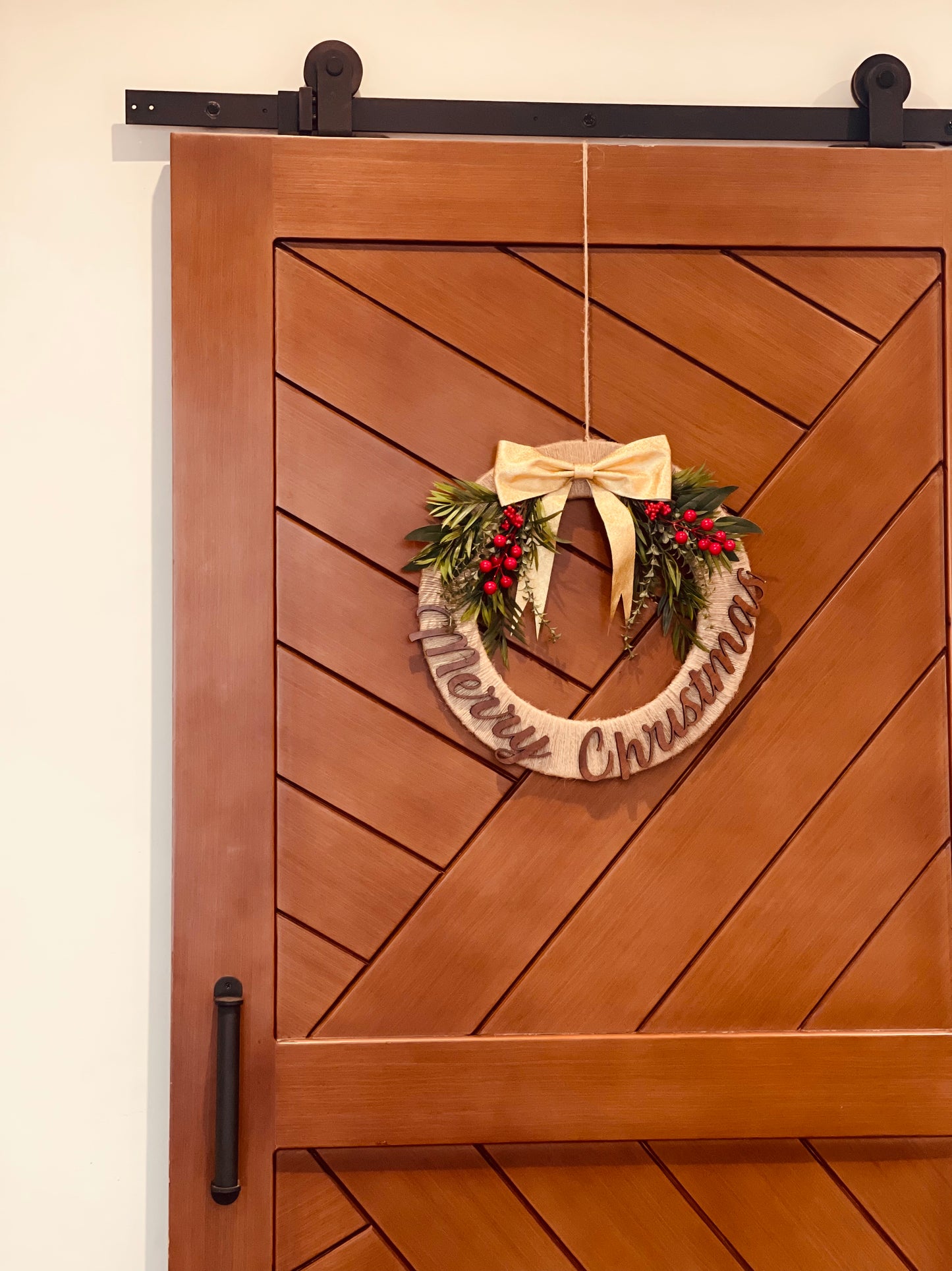 Mistletoe on Door Wreath