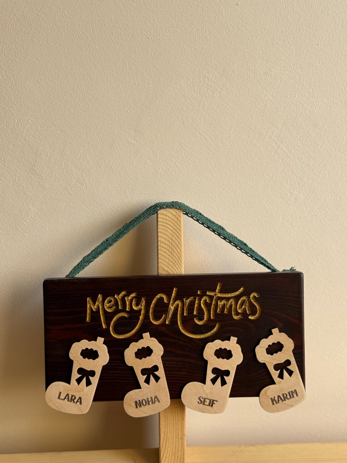 Family Stockings Plaque