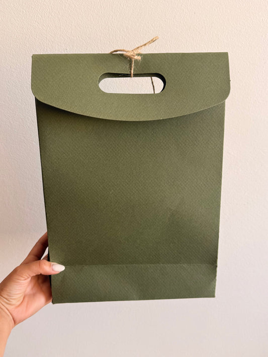 Olive Green Gift Bag