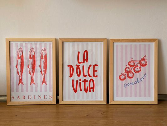 Italian Summer Frames | Set of 3