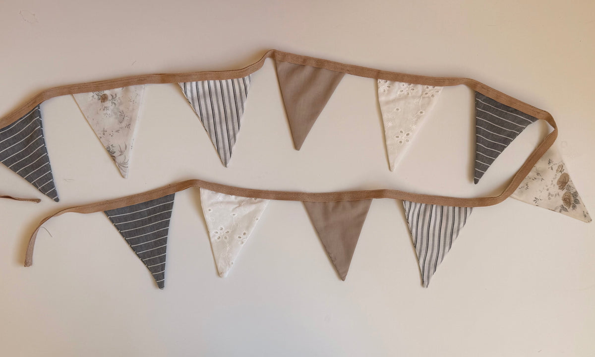 Little Bunting Garland – Handmade Fabric Wall Decor