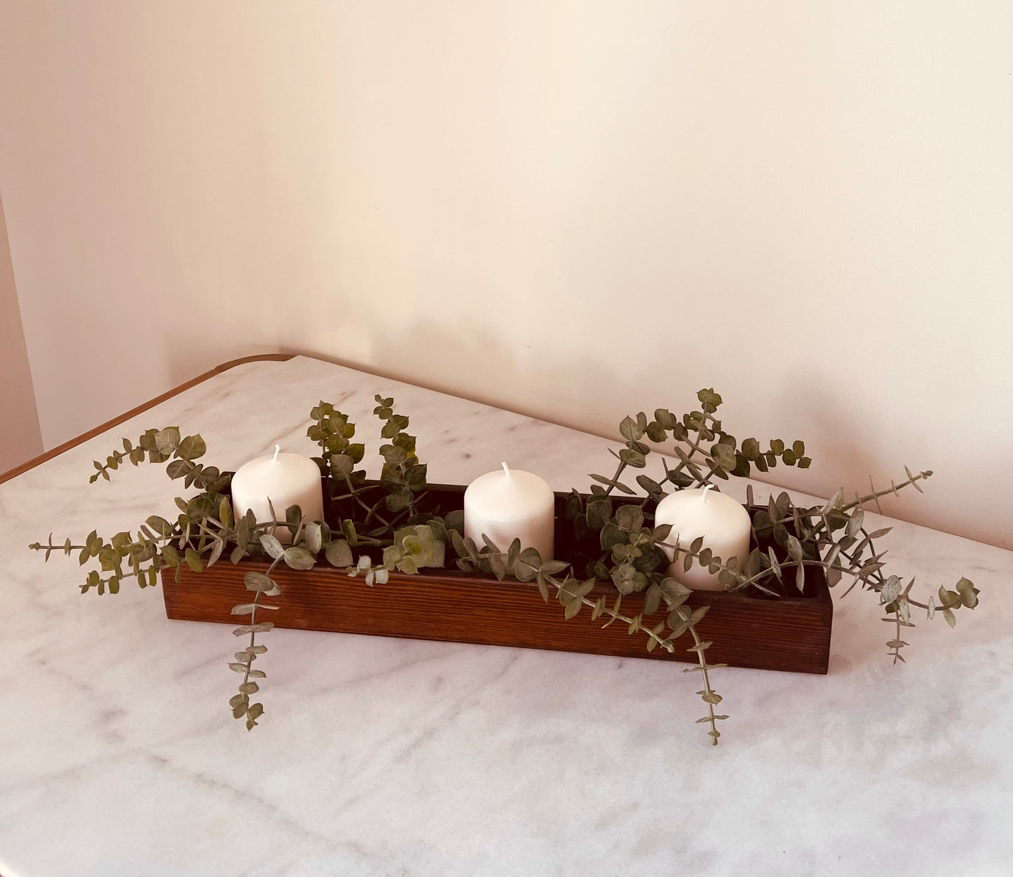 Rustic Candles Tray