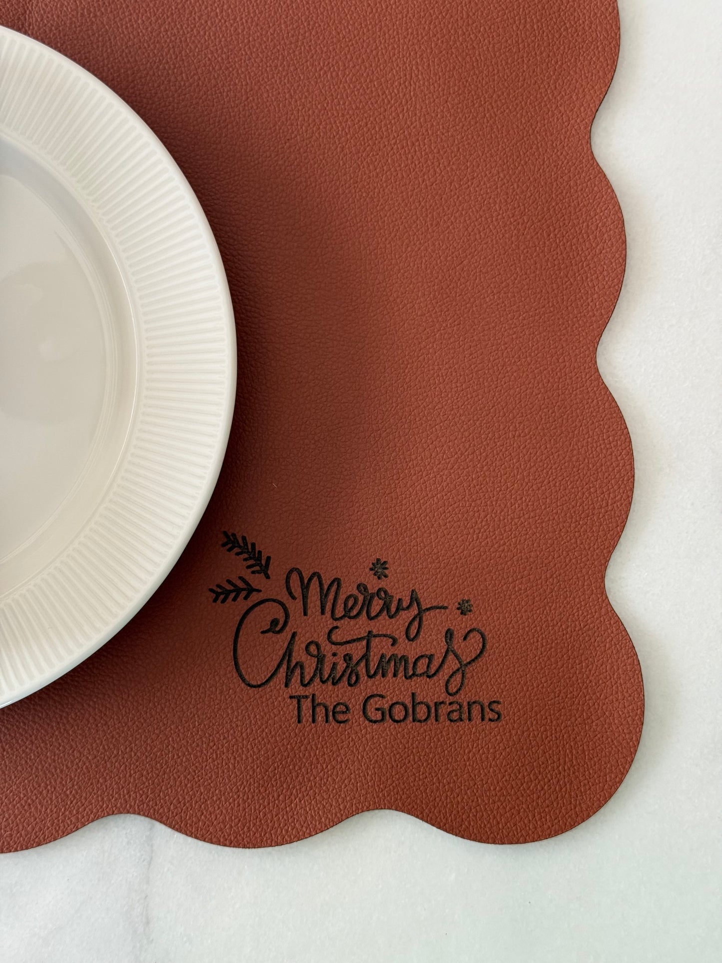 Holiday Scallop Placemats