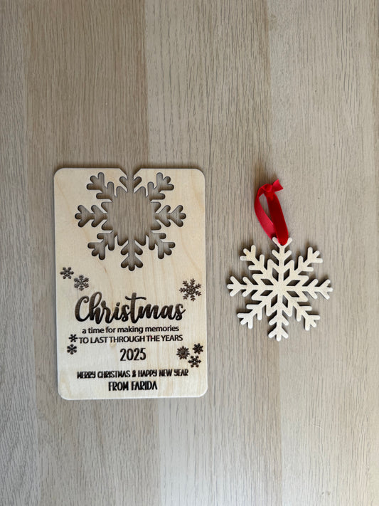 Snowflake Christmas Card