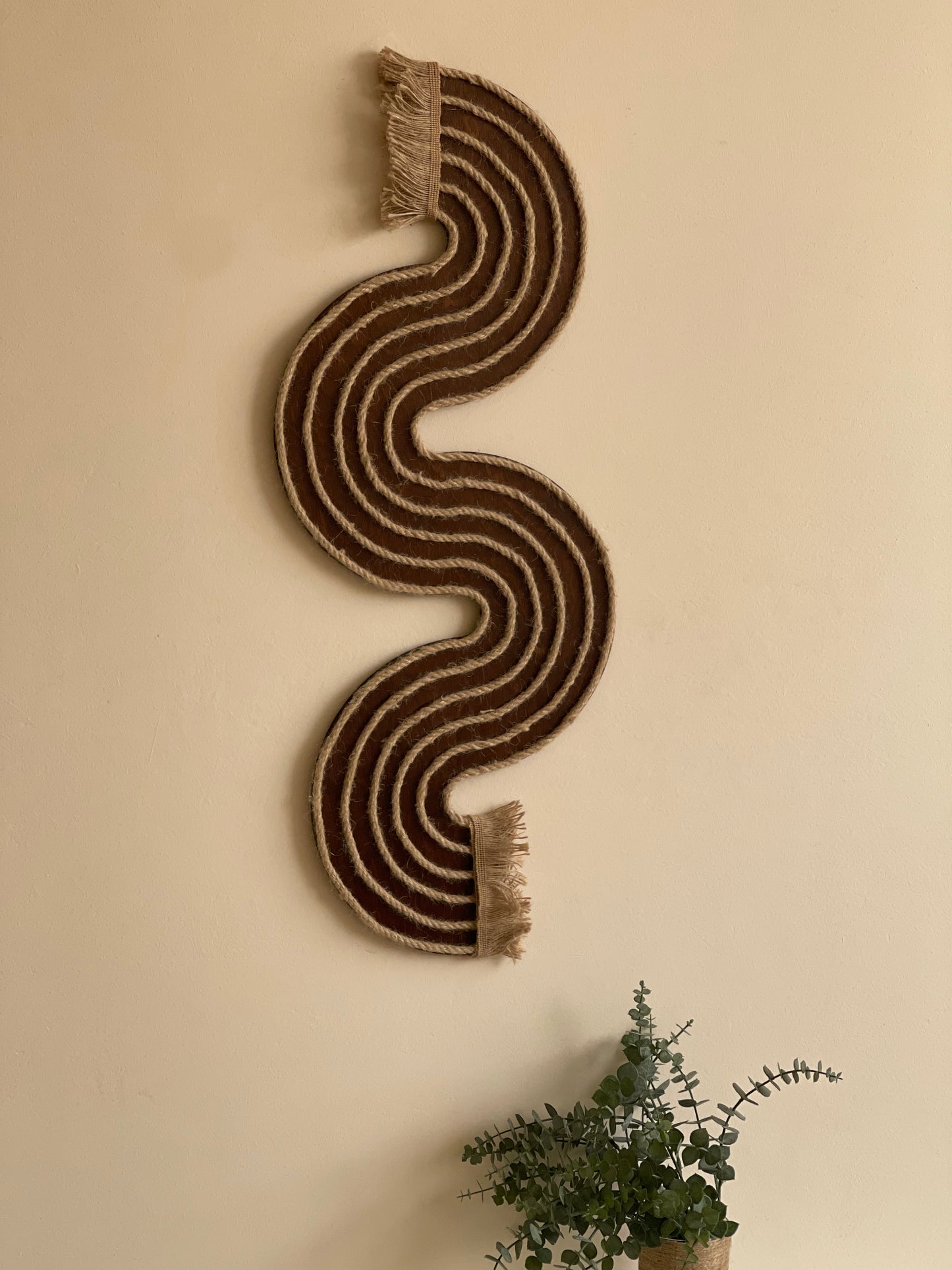 Twirls of brown