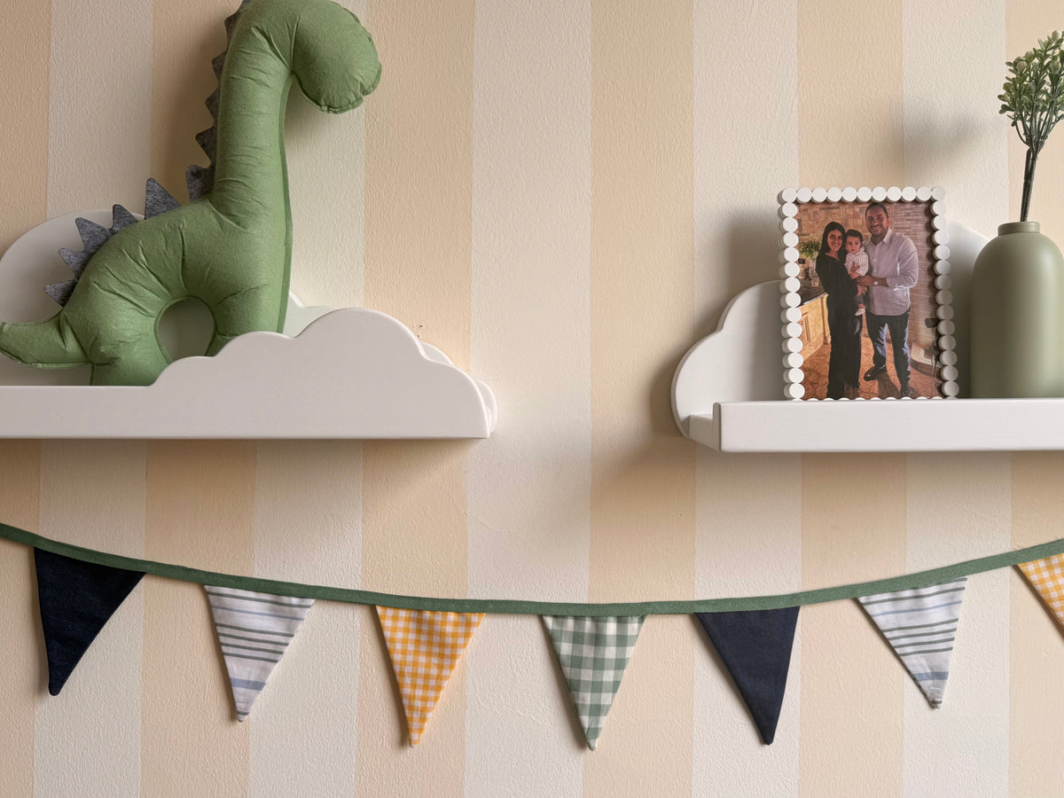 Little Bunting Garland – Handmade Fabric Wall Decor