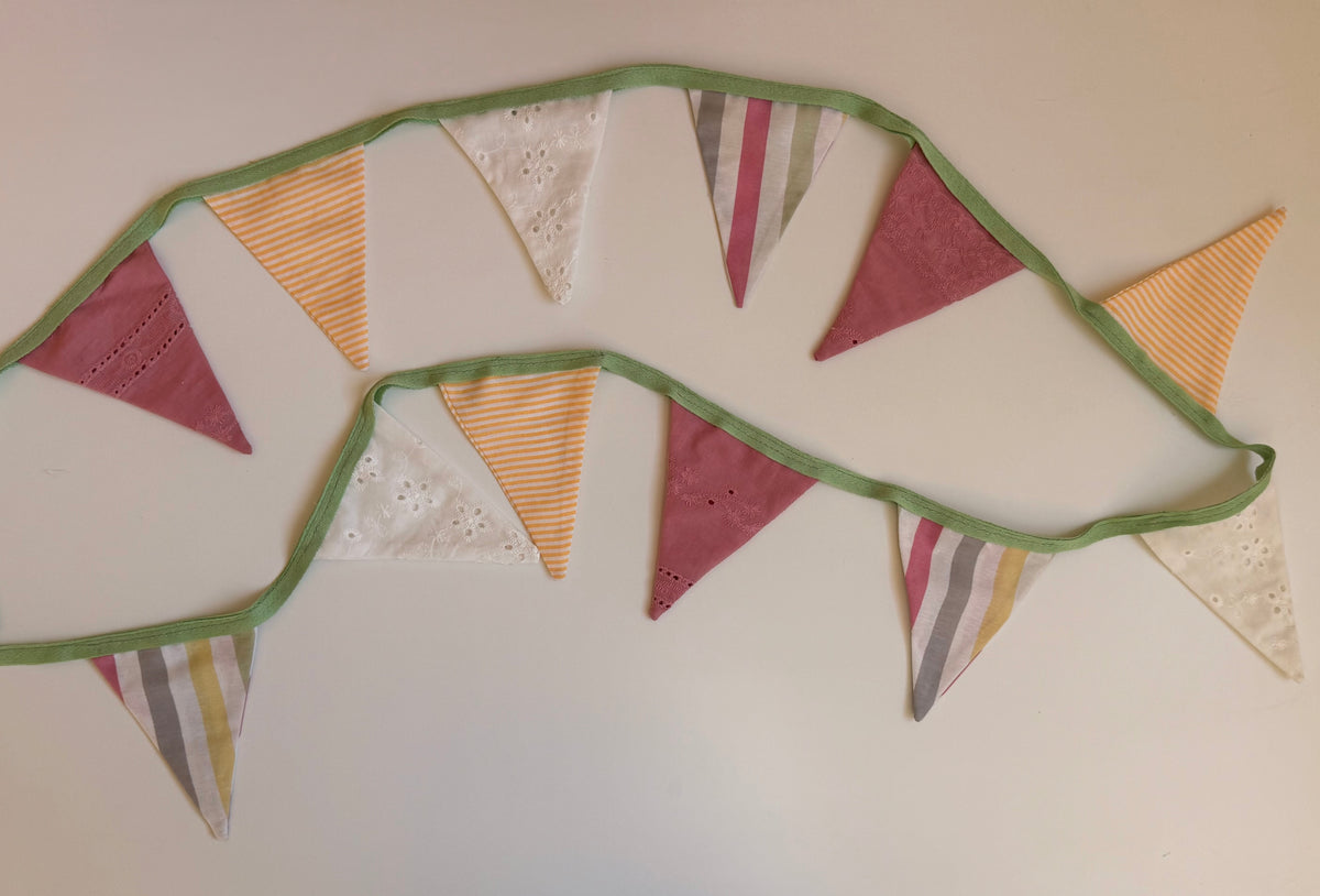 Little Bunting Garland – Handmade Fabric Wall Decor