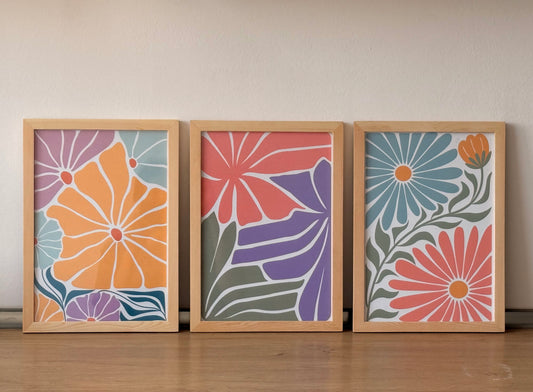 Bloom & Color Frames | Set of 3