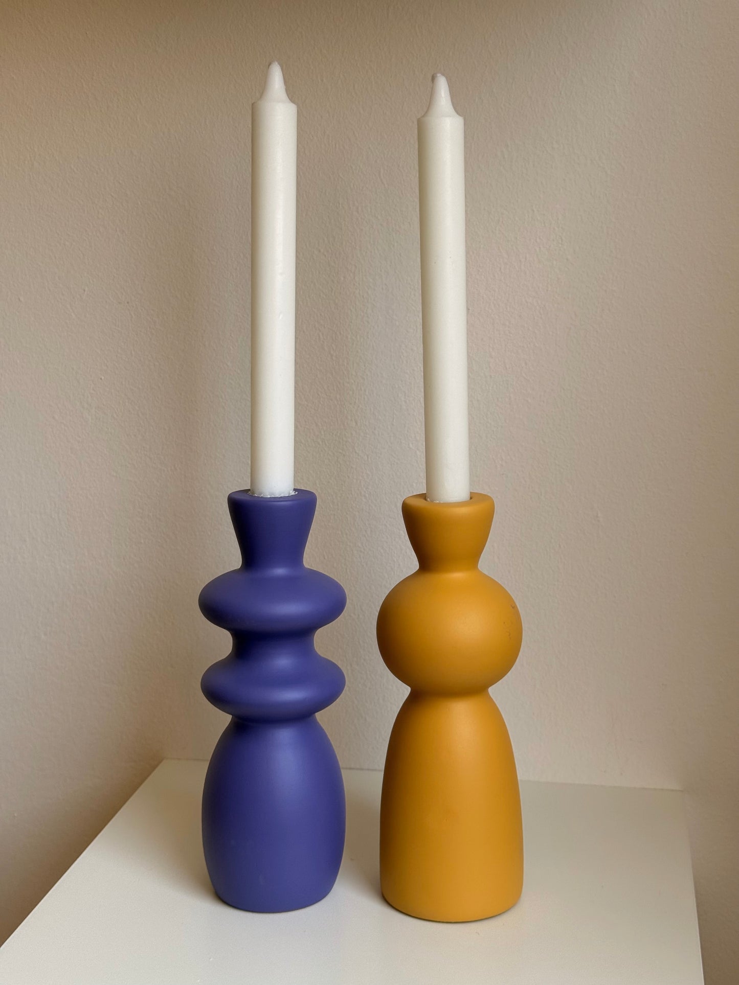 Puffy Candle Holders | Set of 2