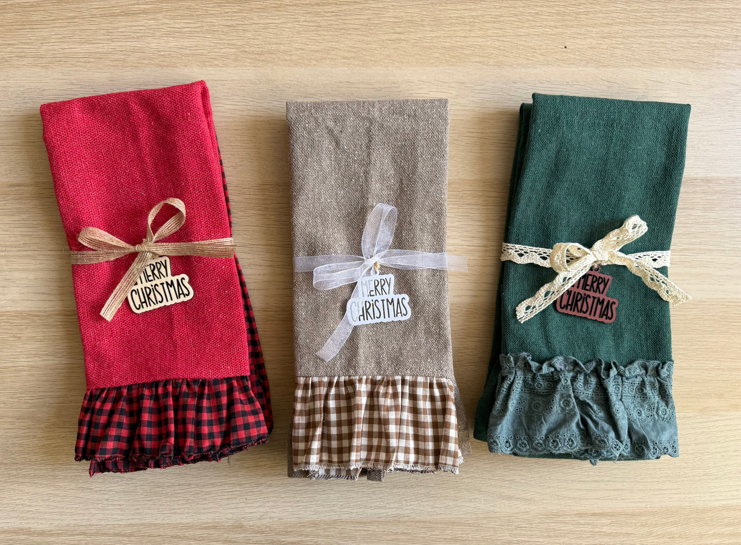 Merry Ruffle Towels