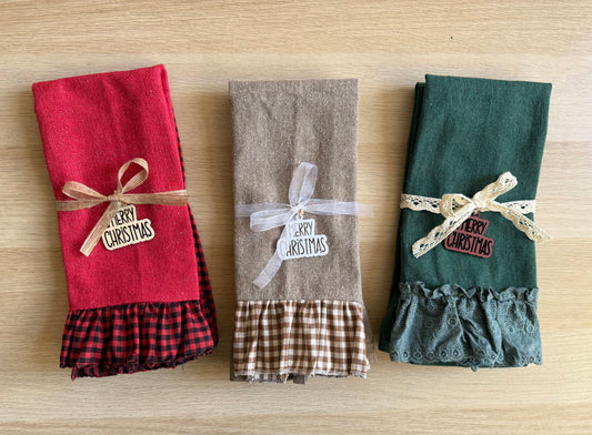 Merry Ruffle Towels