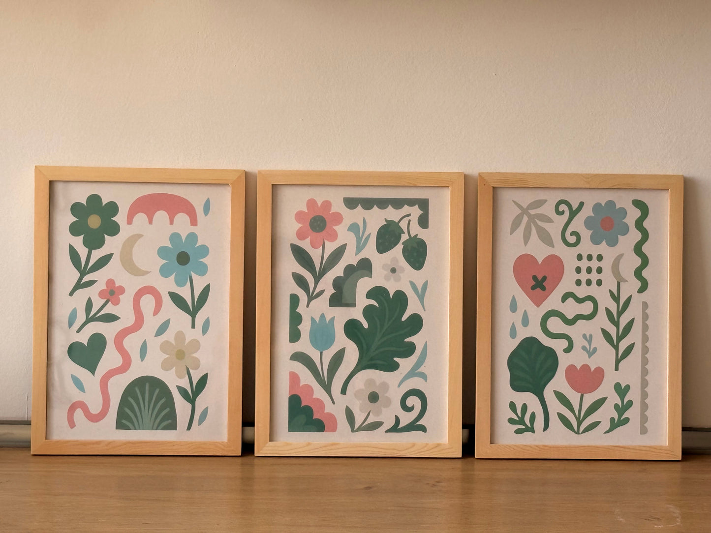 Playful Botanical Frames | Set of 3