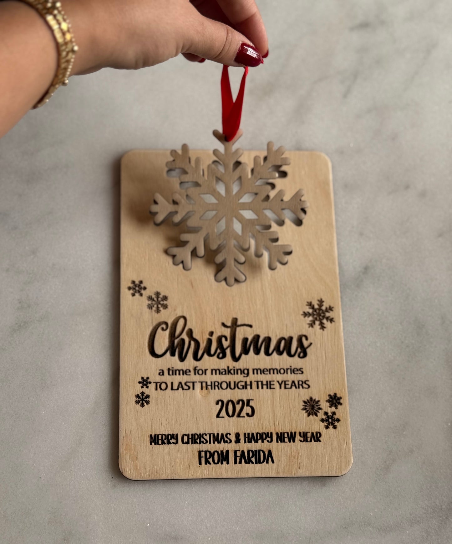 Snowflake Christmas Card