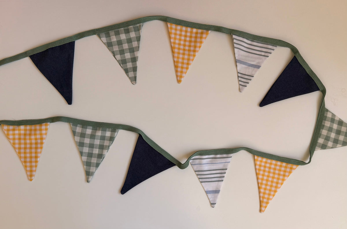 Little Bunting Garland – Handmade Fabric Wall Decor