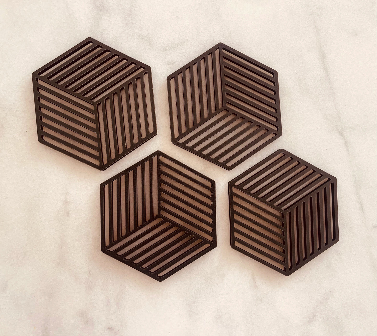 Charcoal wave Coasters