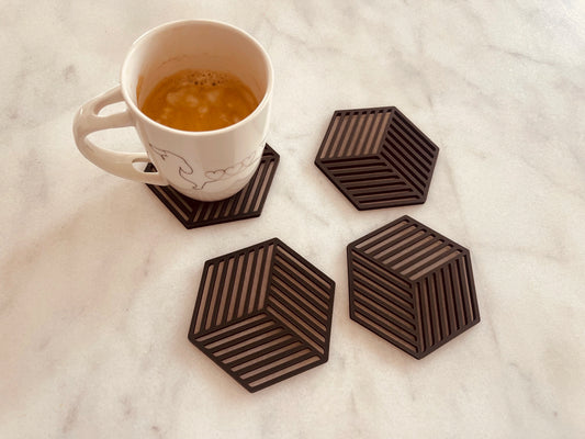 Charcoal wave Coasters