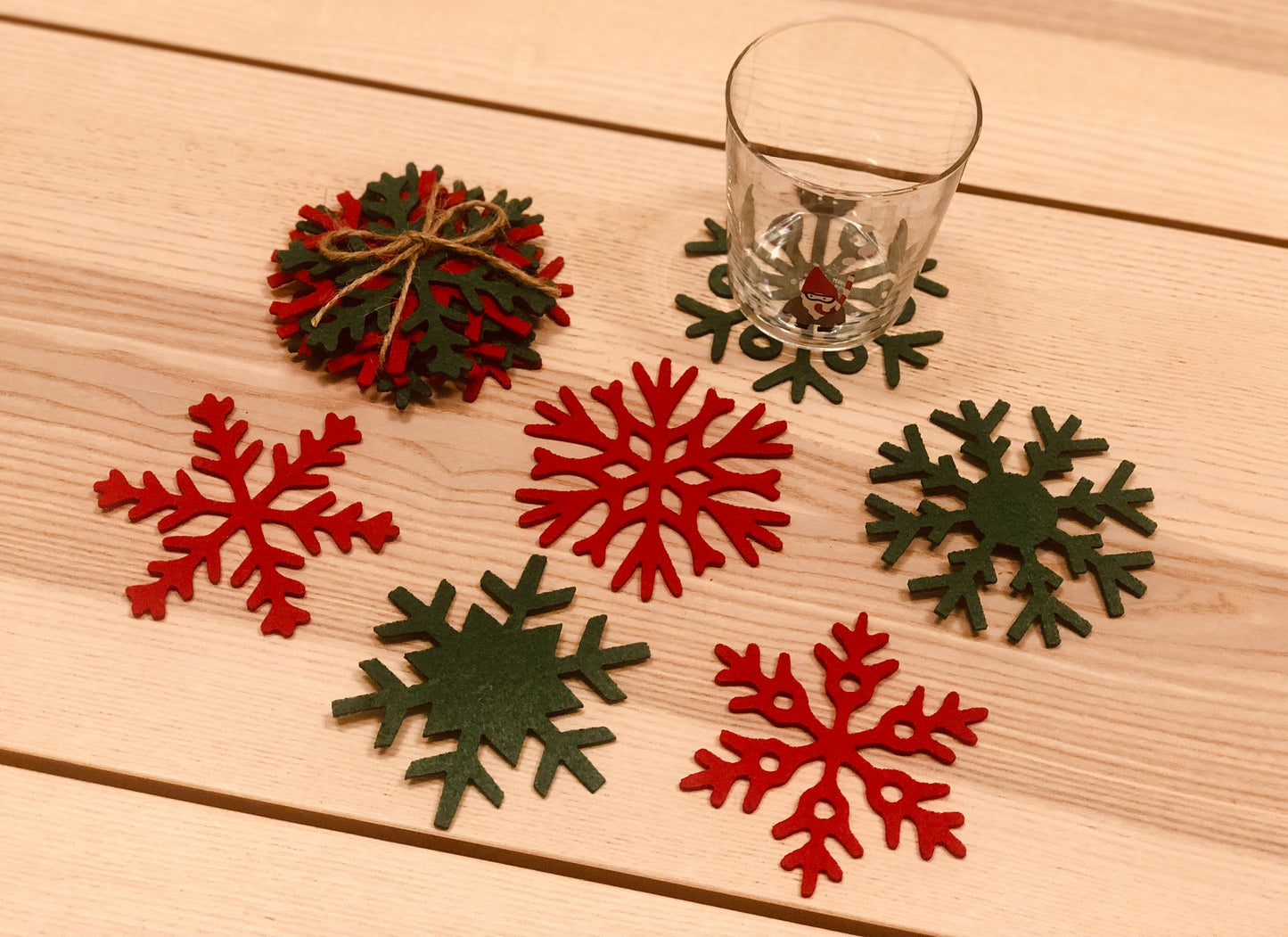 Snowflake Sparkle Coasters