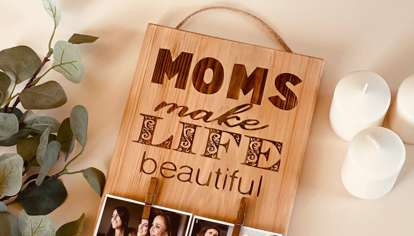 Mom for Life Plaque