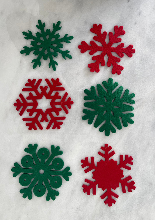 Snowflake Sparkle Coasters