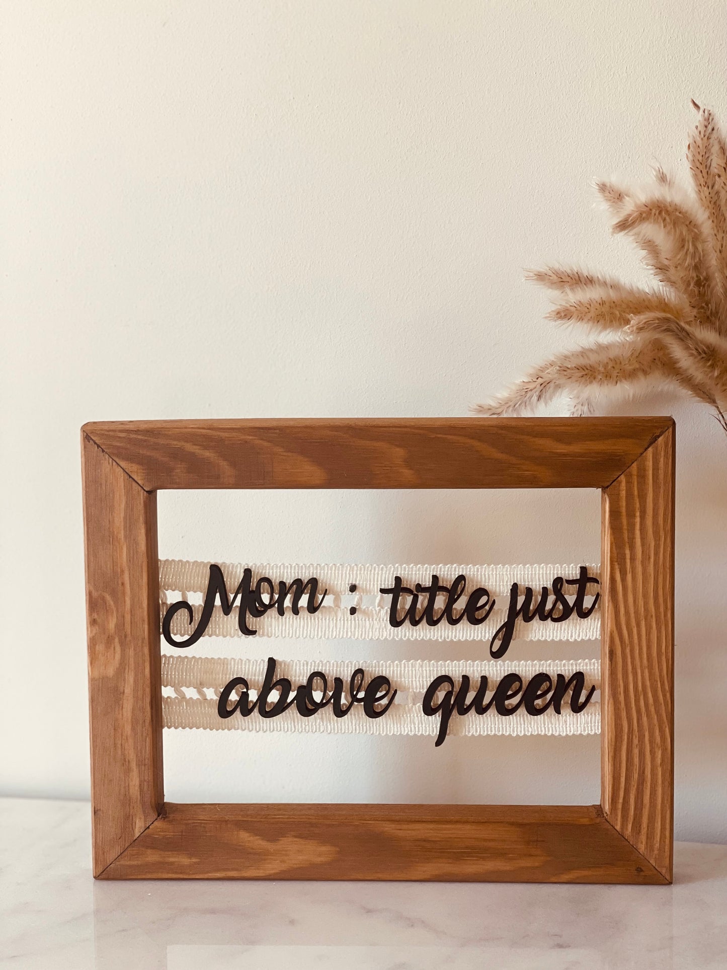 More Than a Queen frame