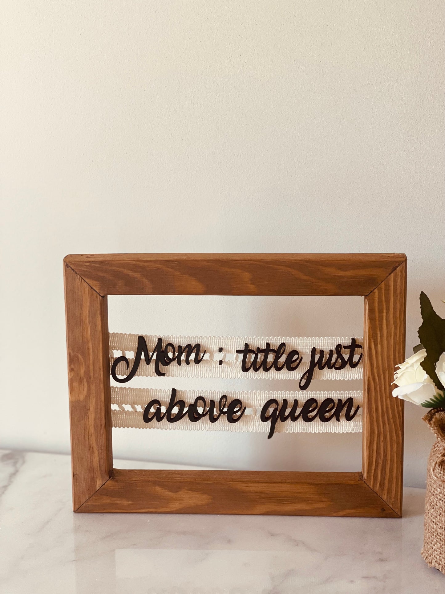 More Than a Queen frame