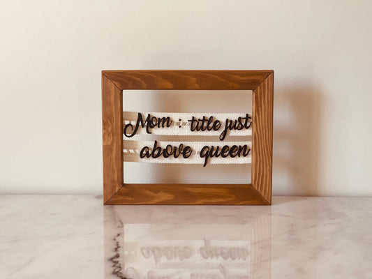 More Than a Queen frame